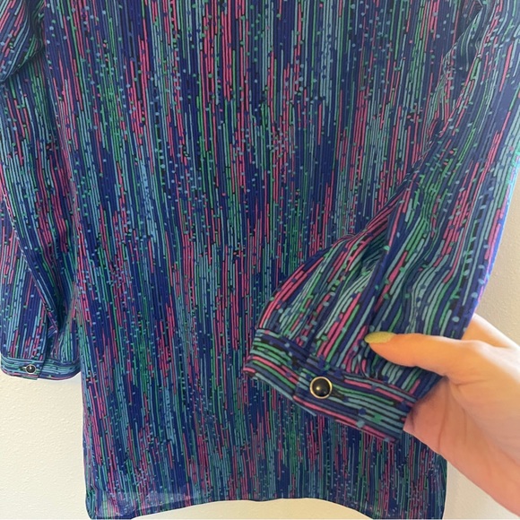 Vintage Asymmetrical Button Mini Dress - Picture 7 of 9